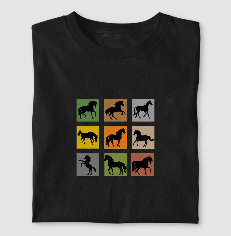 Quadradinhos com cavalos