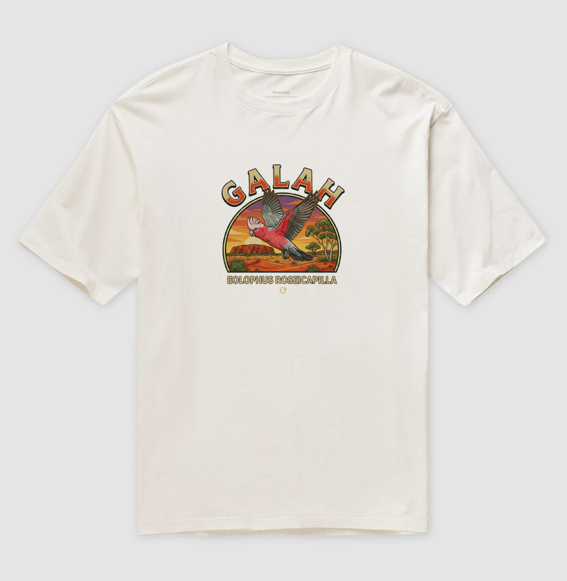 Camiseta Oversized Galah Sunset