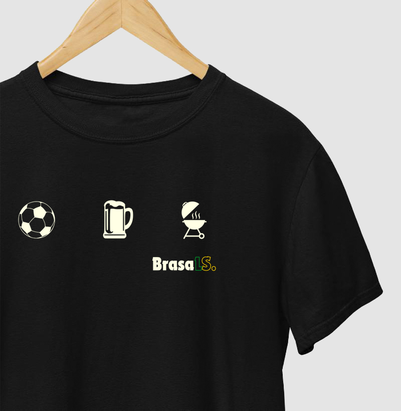 Fut, Gelada e Brasa - Camiseta Brasa 
