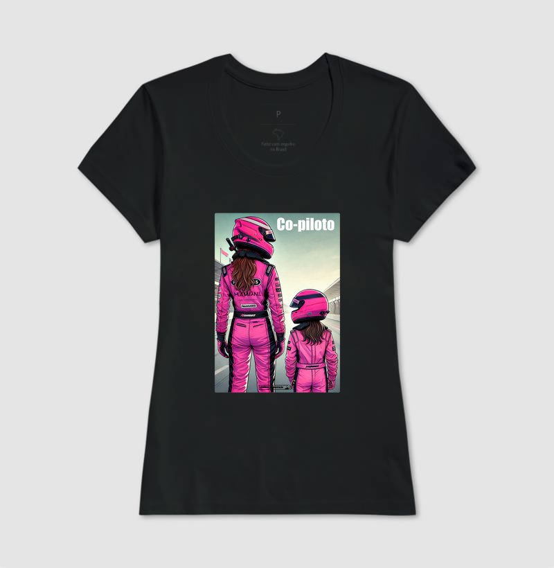 Camiseta - Mãe/Filha Co-Piloto