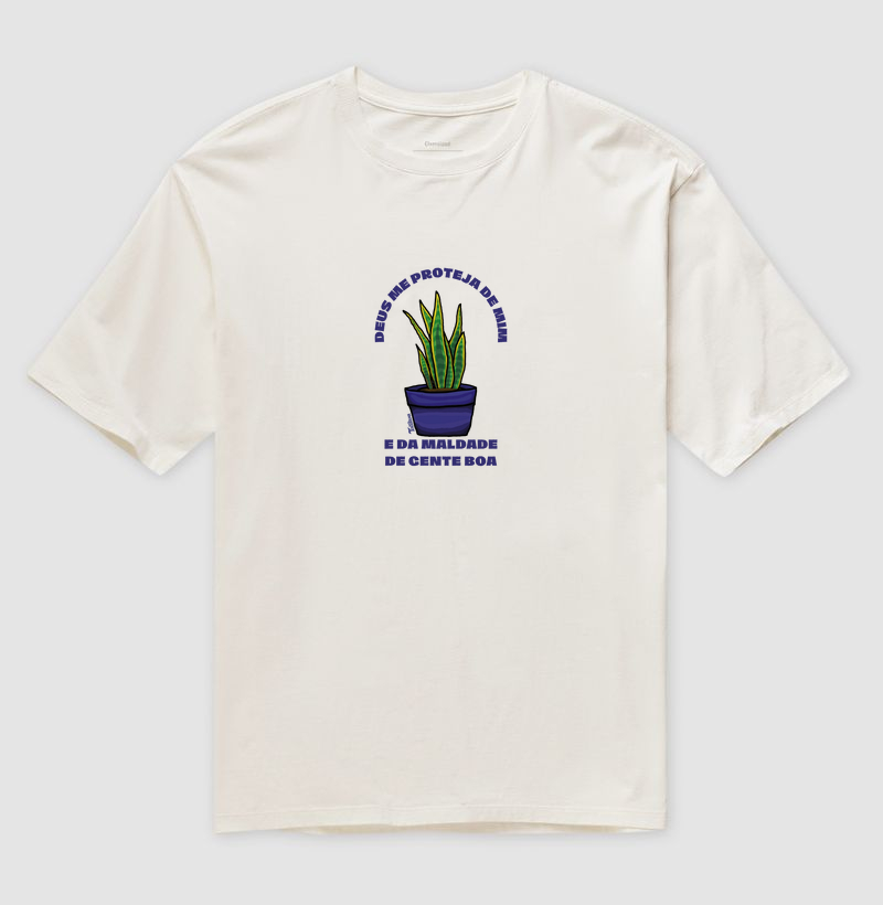 Camiseta Oversized "Me Proteja"