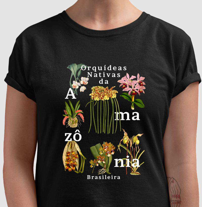 Camiseta Orquideas da Amazônia Brasileira