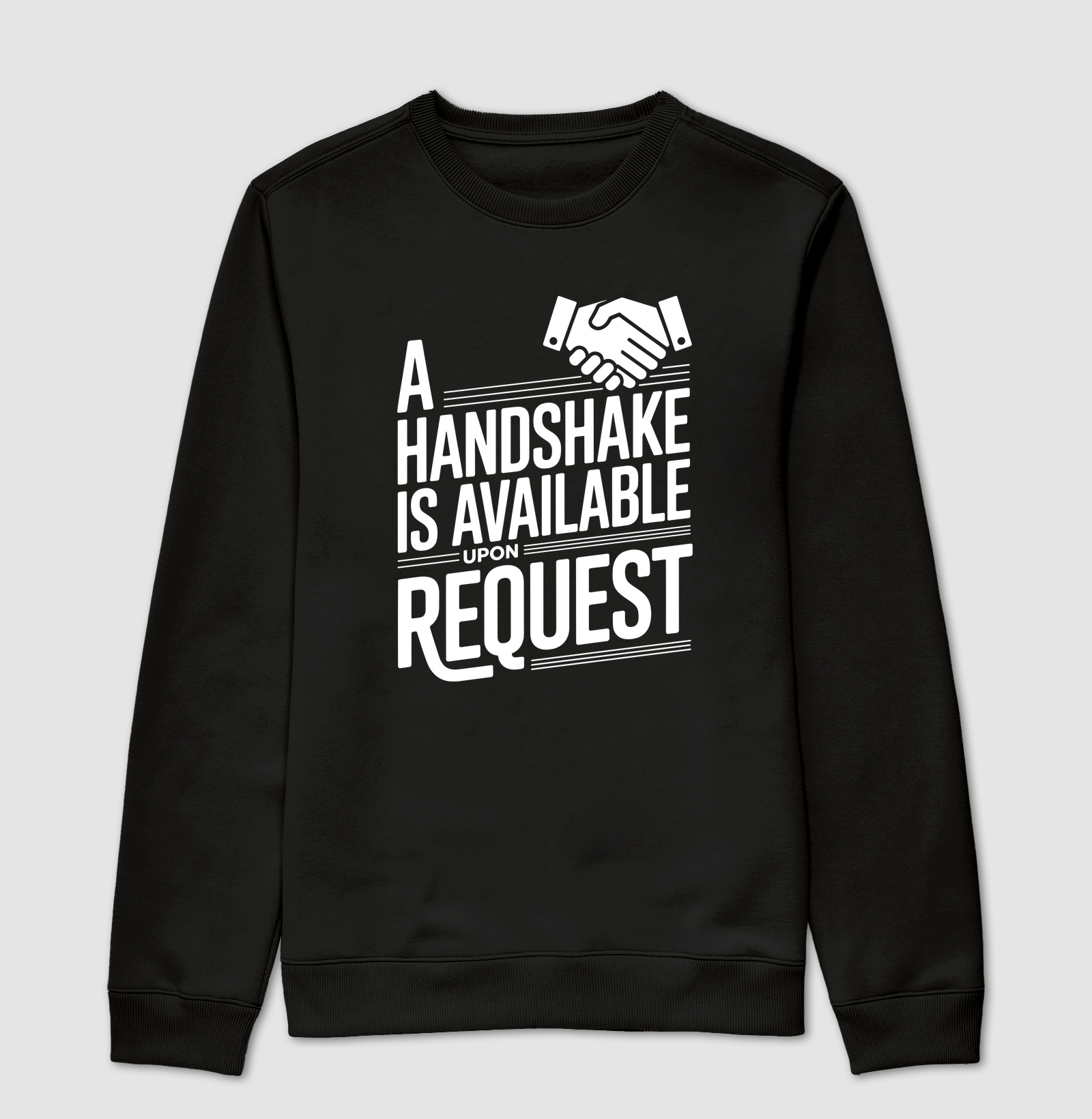 Handshake is available upon request