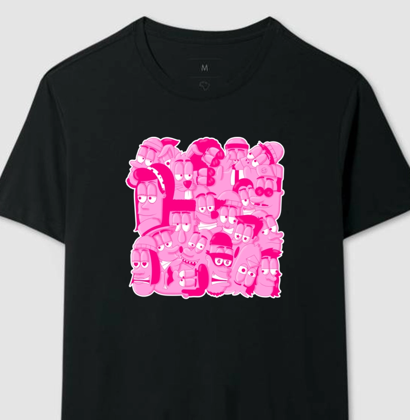 Camiseta Pink gang