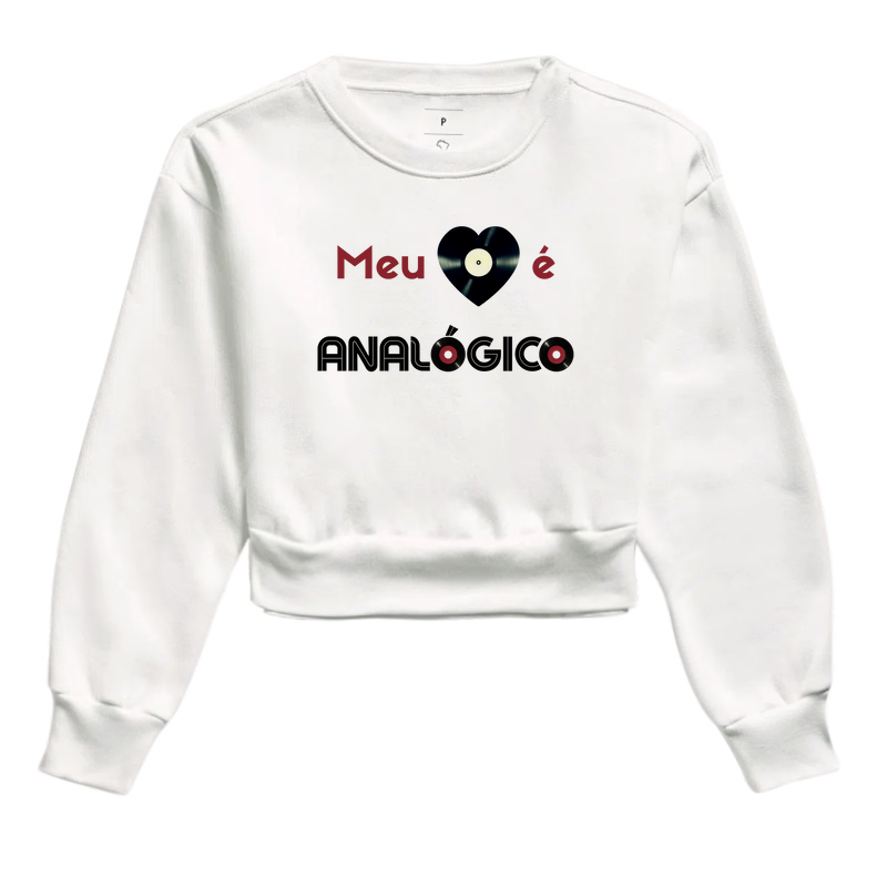 MEU CORAÇÃO É ANALÓGICO - Vermelho e Preto