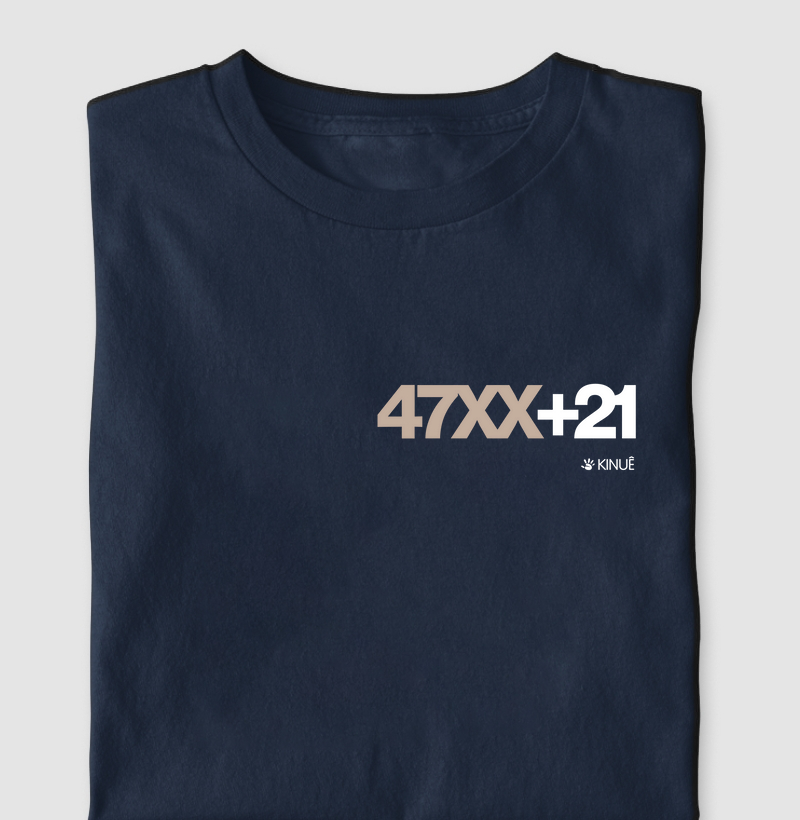 47XX+21 - Representação de exame cariótipo Síndrome de Down