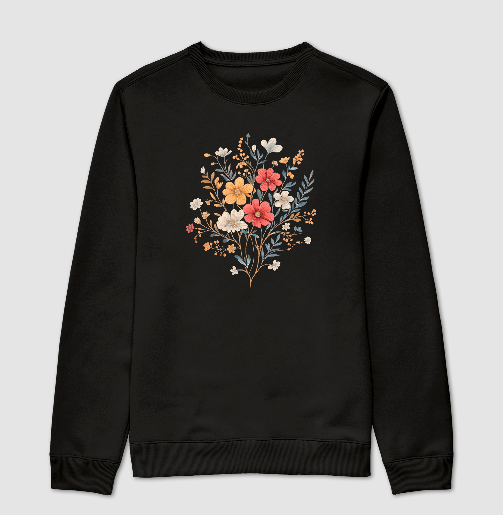 Moletom Suéter - Buquê de Flores