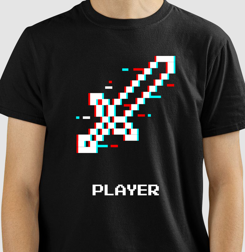 PIXEL SWORD PLAYER – Think Tee