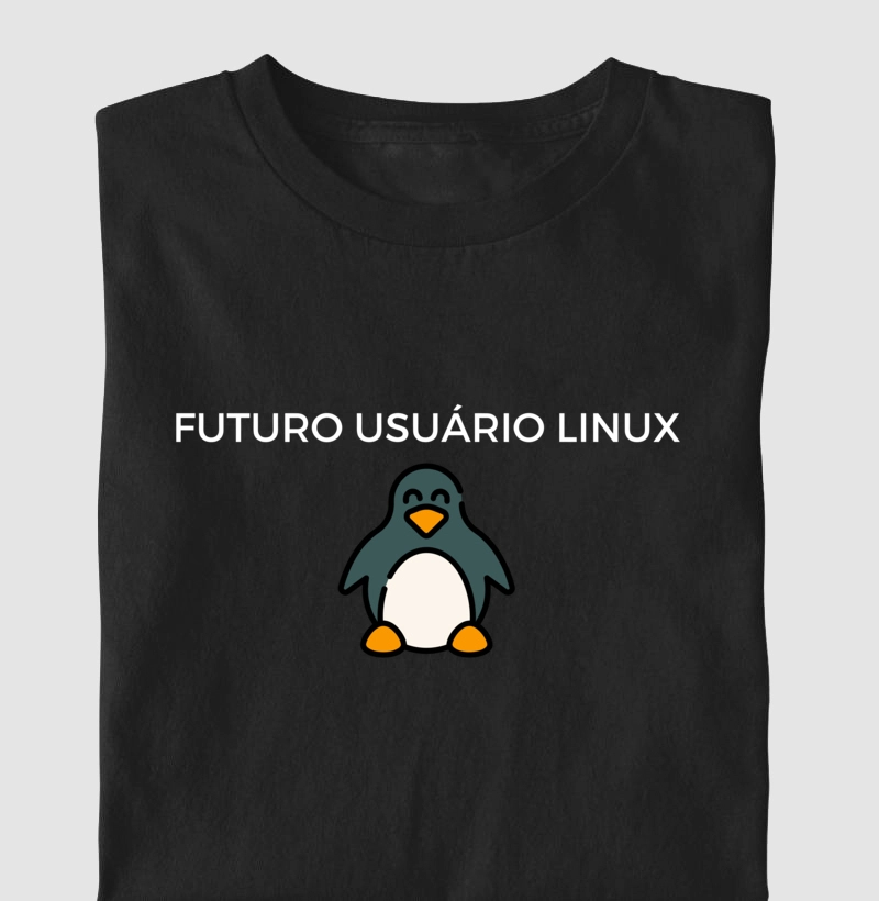 Camiseta Infantil "Futuro Usuário Linux" (DIV)
