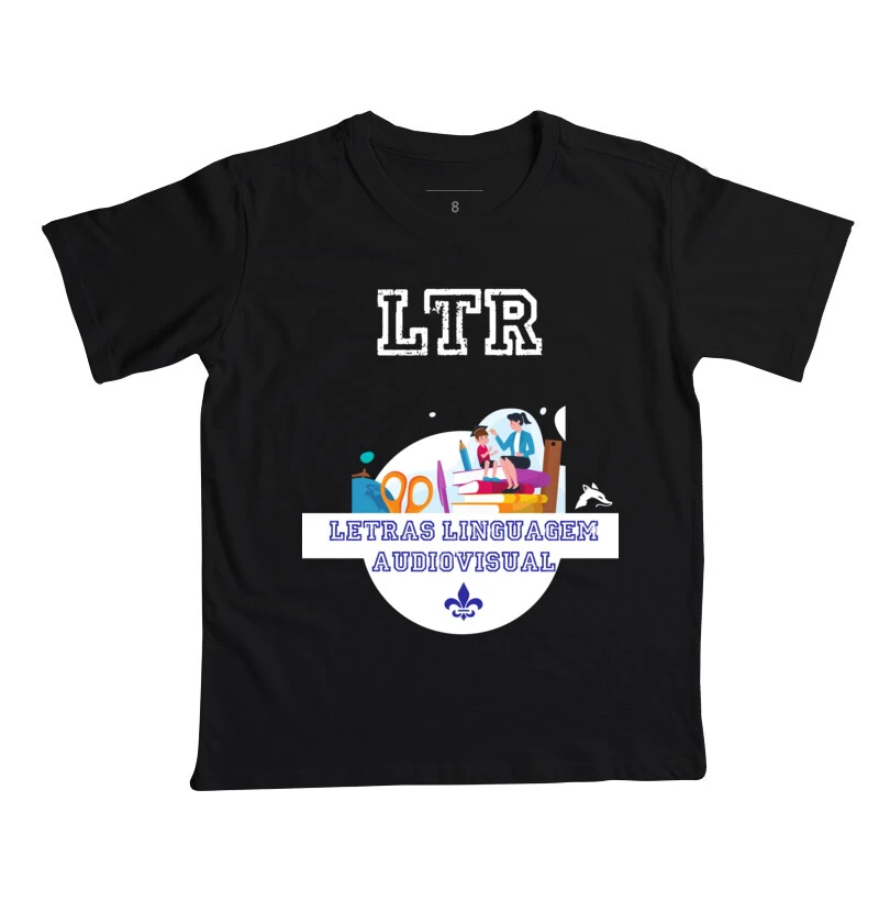 Camiseta Infantil Letras Linguagem Audiovisual 0048