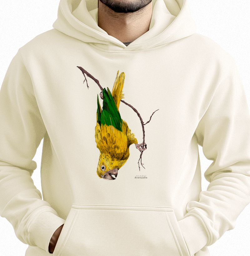 Aves do Brasil - Ararajuba - Moletom Hoodie