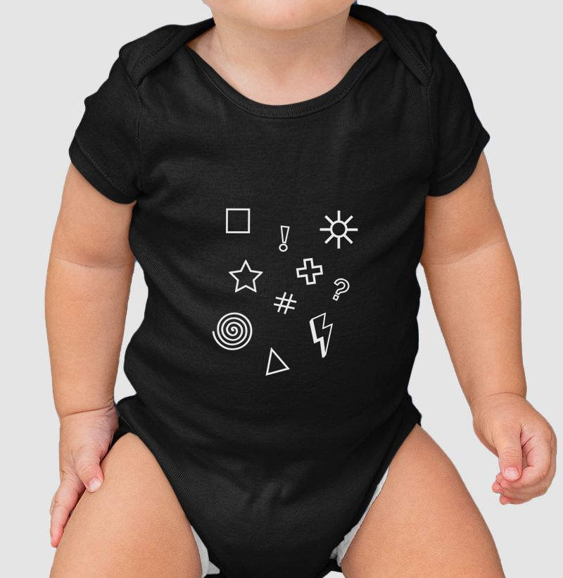 Body Infantil BR00083 Baby Roots Symbols