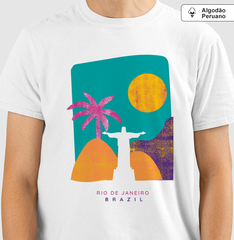 Camiseta Algodão Peruano Rio de Janeiro