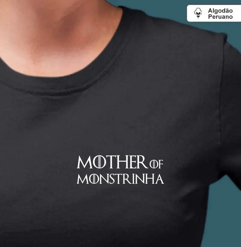 Mother of monstrinha (minimalista) (algodão peruano)