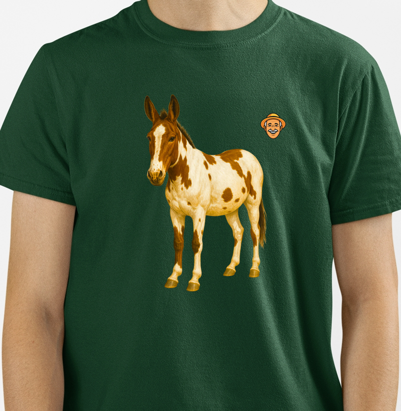 Mula manchada de branco 