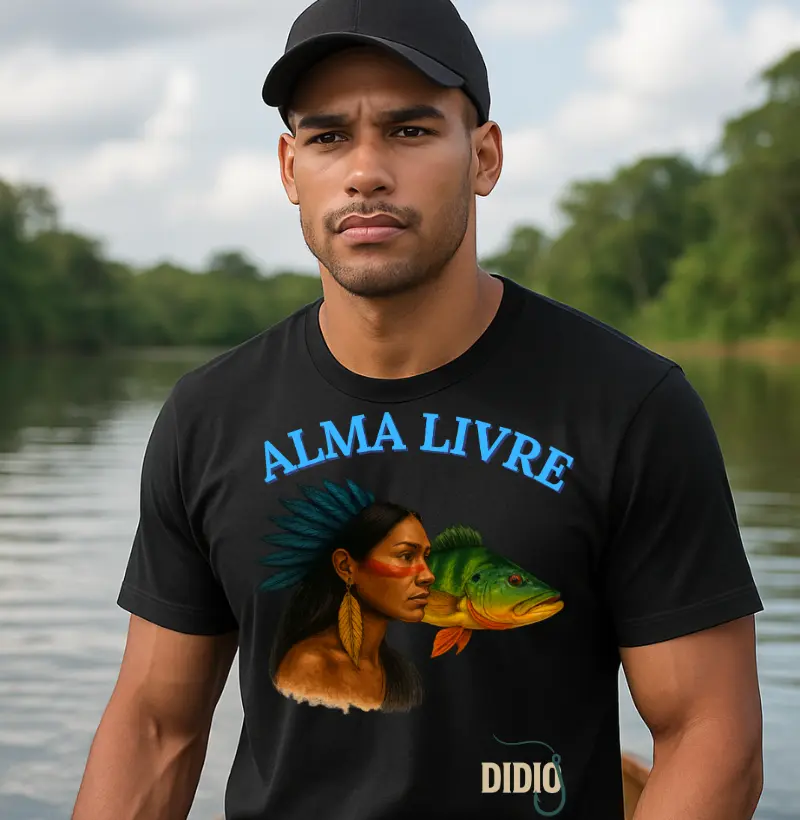CAMISETA A ÍNDIA E O TUCUNARÉ 