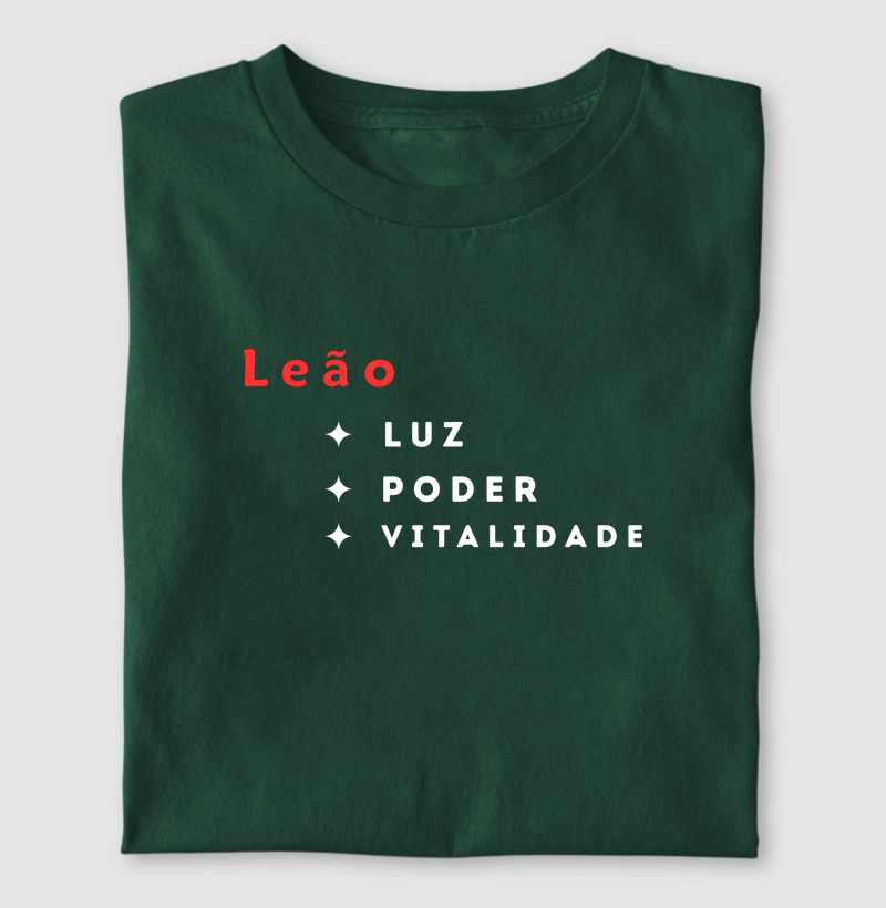 Camiseta Leão — Luz • Poder • Vitalidade