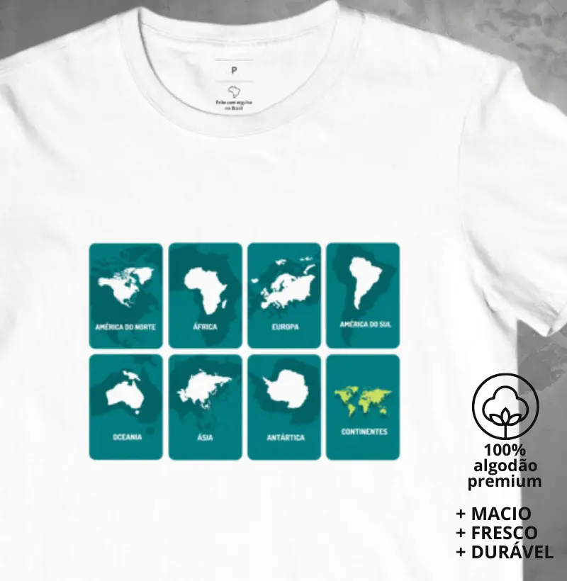 Camiseta Continentes