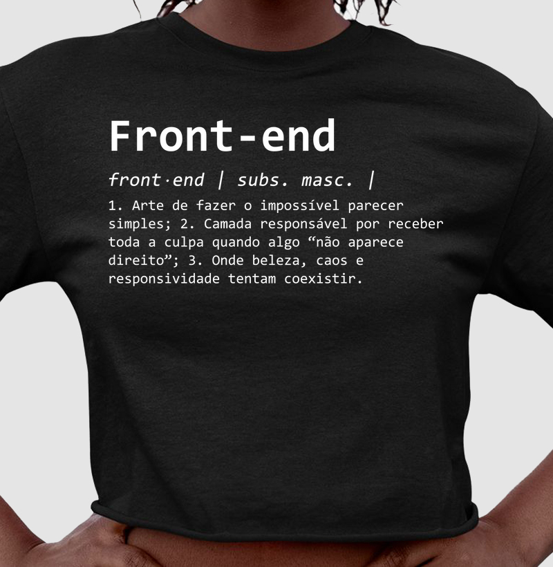 Cropped Front-end definição