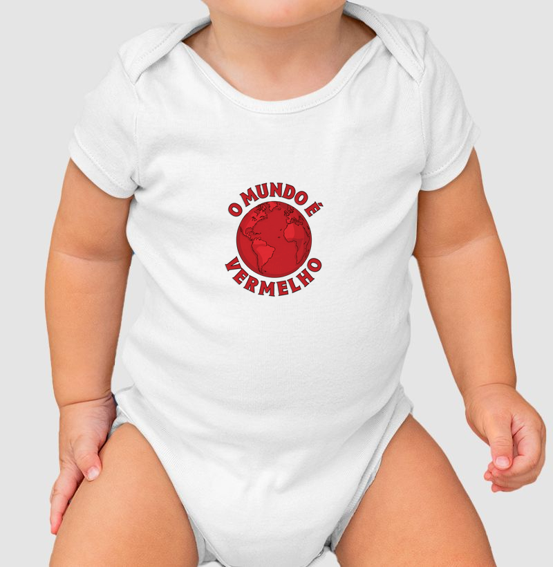 Body Infantil O Mundo é Vermelho