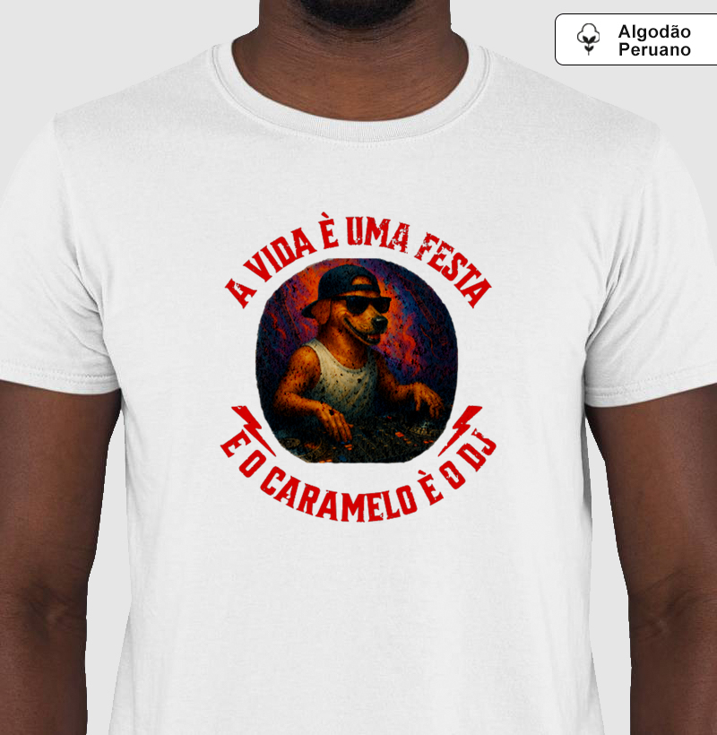 Camiseta Algodão Peruano Caramelo DJ