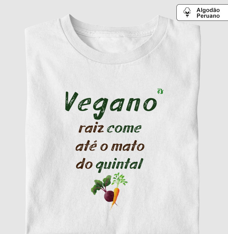 Vegano raiz come até o mato do quintal