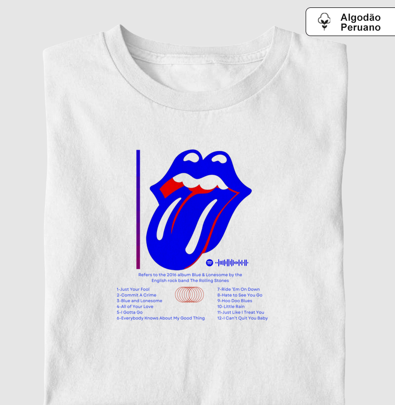 Camiseta -The Rolling Stones Blue & Lonesome