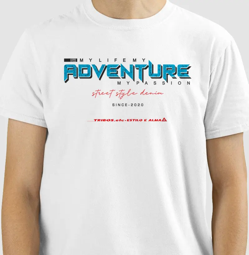 CAMISETA RESERVA.INK MASCULINA E FEMININA TRIBOS.etc ADVENTURE ADVENTURE