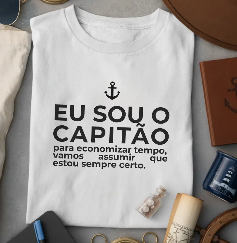 Eu sou o capitão (a capitã) - Algodão 30.1