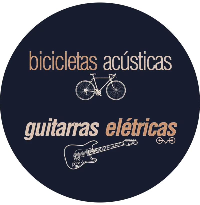 Aquela da bicicleta acústica e da guitarra elétrica