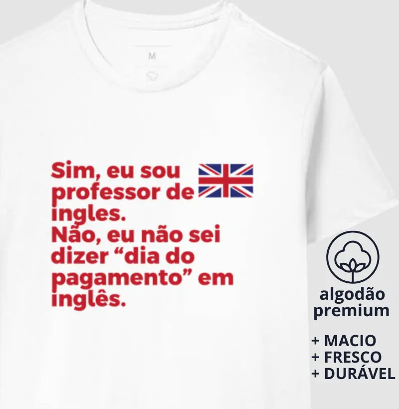 Camiseta Professor de Inglês