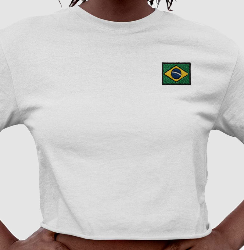 CROPPED BANDEIRA BRASIL
