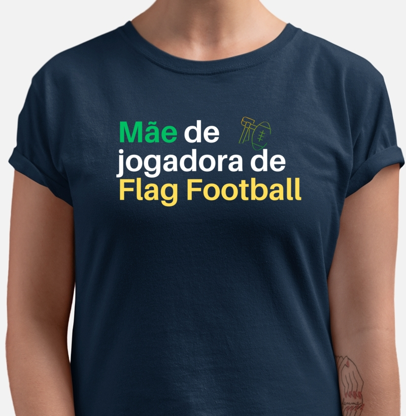 Camiseta algodão "Mãe de Jogadora de FF"