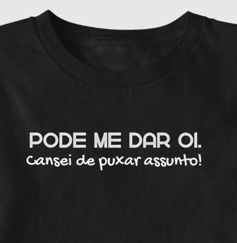 Cansei de puxar assunto