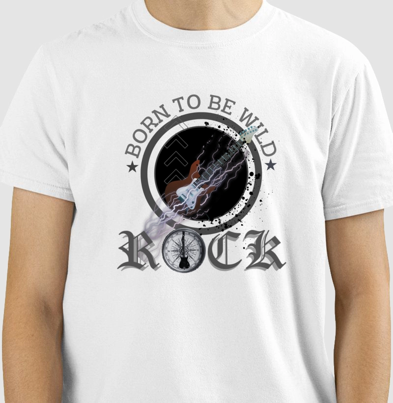 camiseta norteados pelo rock born to be wild
