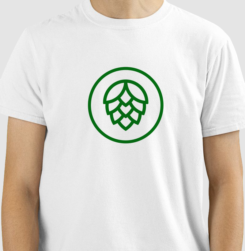 Lúpulo Minimalista: Camiseta - Conecte-se ao Universo da Cerveja