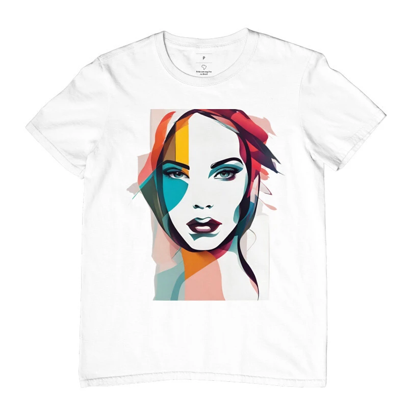Camiseta Reserva Ink - Mulher Minimalista com Cores