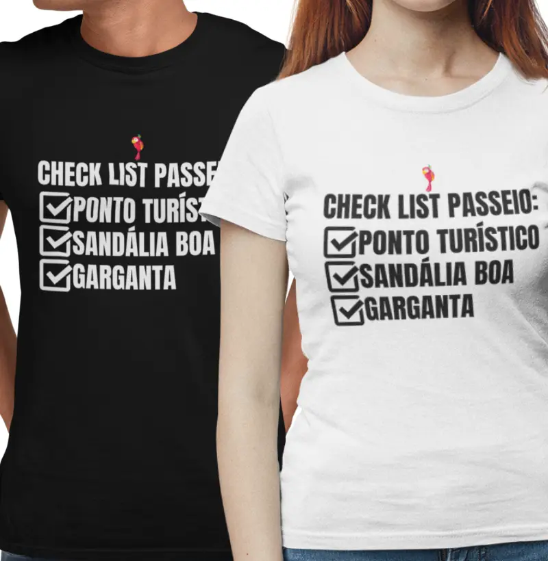 Camiseta Check List Passeio