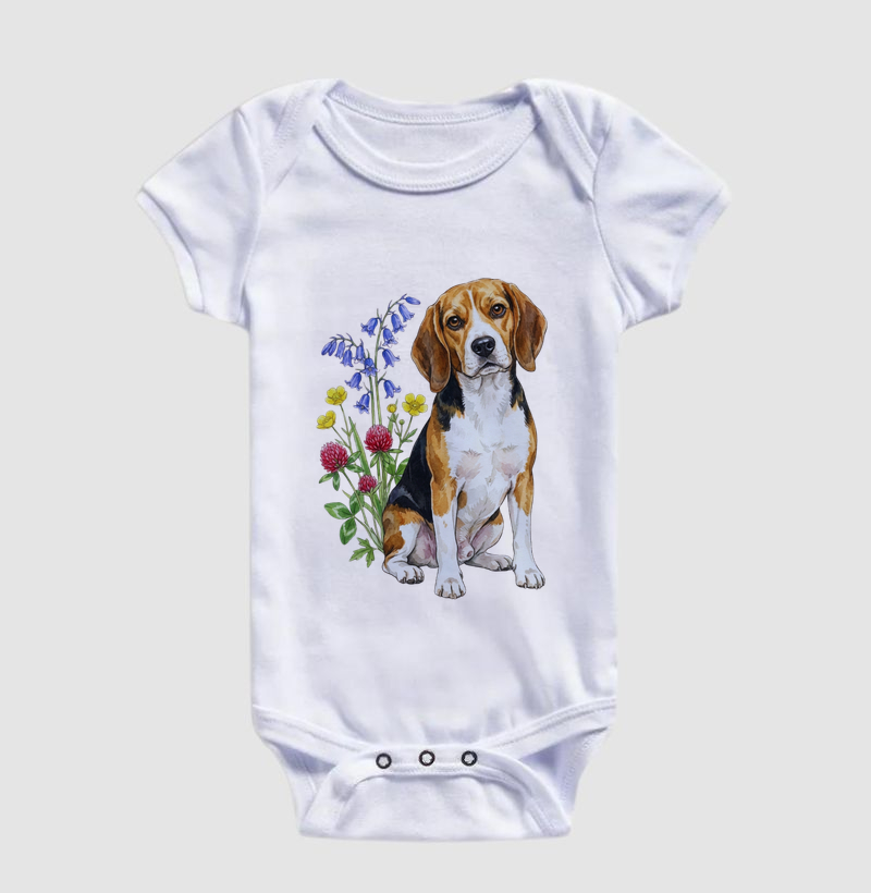 Beagle Floral Serenidade