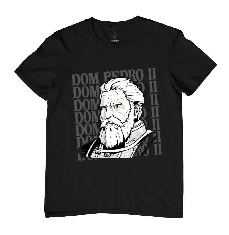 Camiseta "Dom Pedro II - Mangá Style"