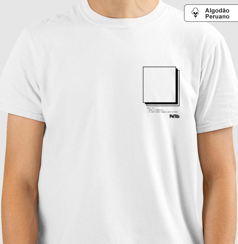 T-SHIRT "CAOS" / POST IT (ALGODÃO PERUANO)