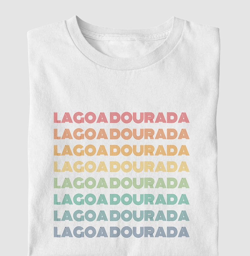 Lagoa Dourada Letreiro Retrô