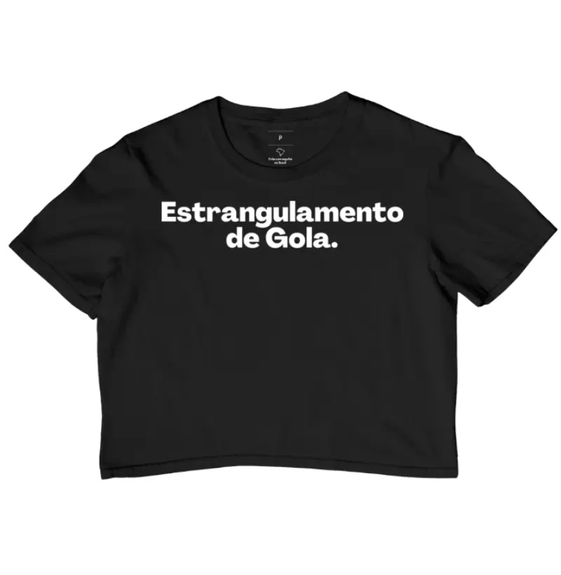 Cropped Estrangulamento de Gola