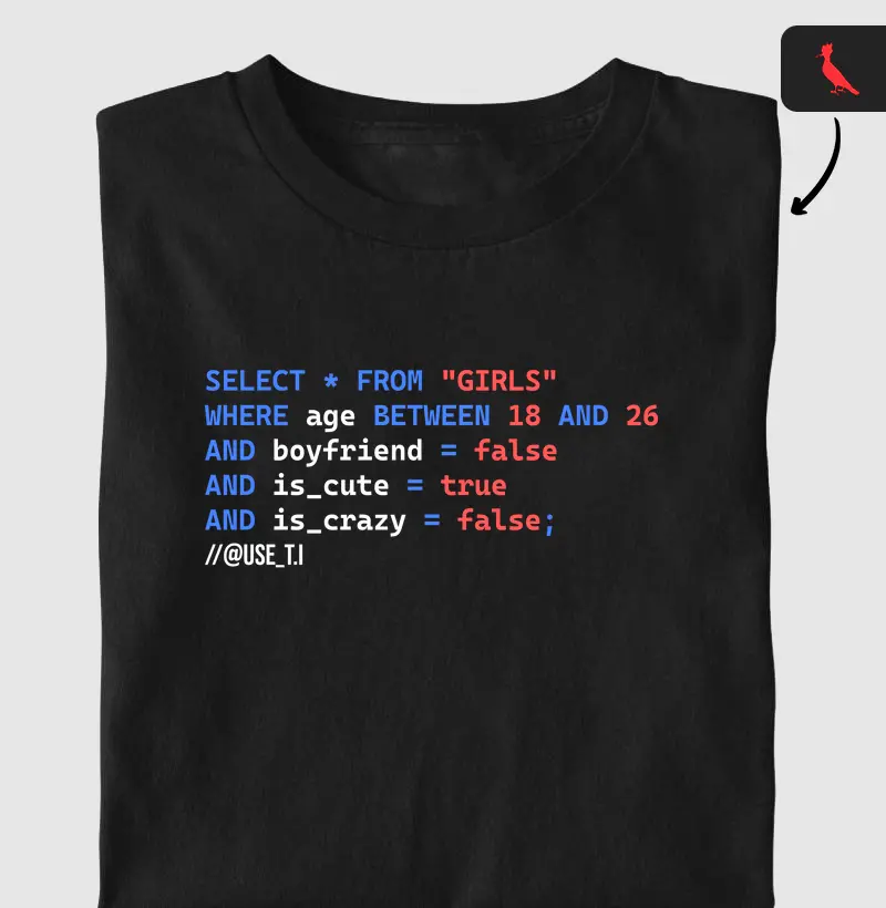 Camiseta "Select Girls" Codigo T.I