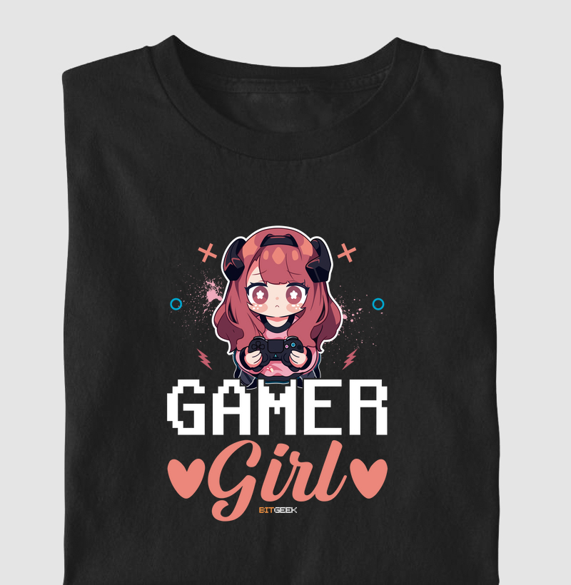 Camiseta Infantil Gamer Girl