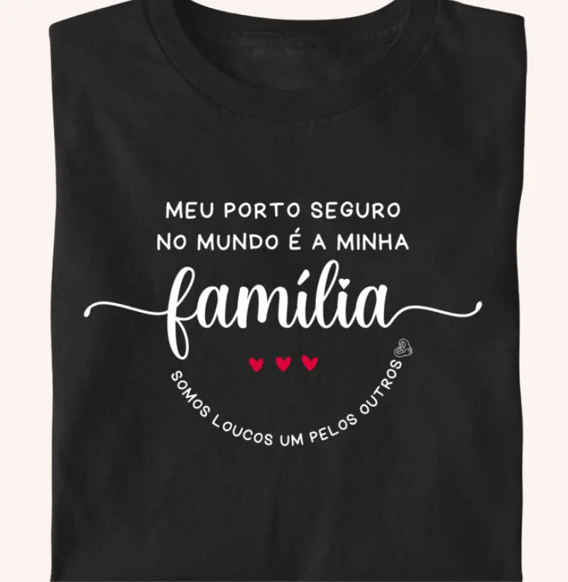 Camiseta Infantil - Família Loucos um pelo outro