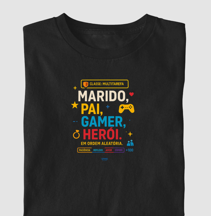 Marido Pai Gamer Herói Moderno