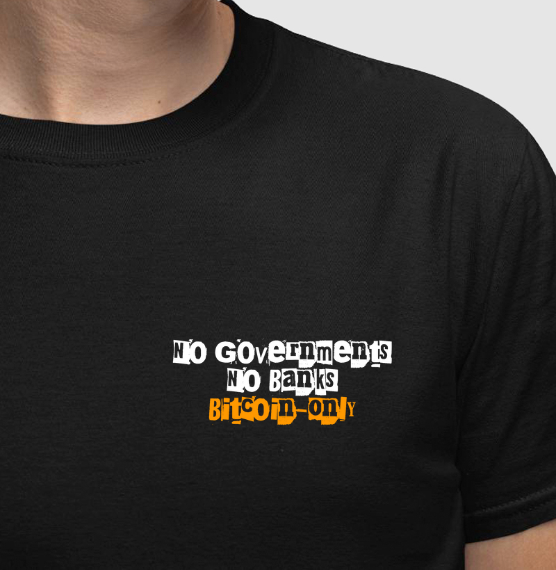 No Governments No Banks - Minimalista