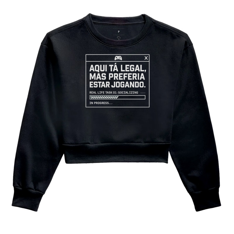 Camiseta Gamer Preferia Estar Jogando – Estilo HUD | ManaMoney