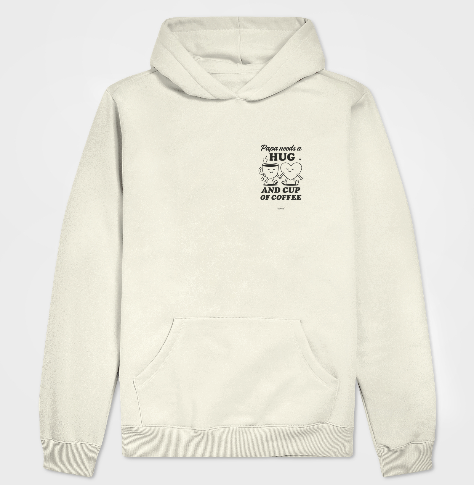 Camiseta Papa needs a hug and cup of coffee